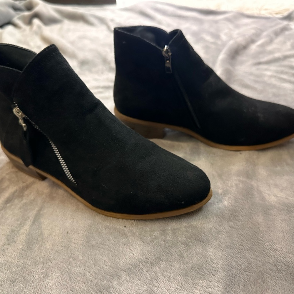 Black Suede Ankle Boots